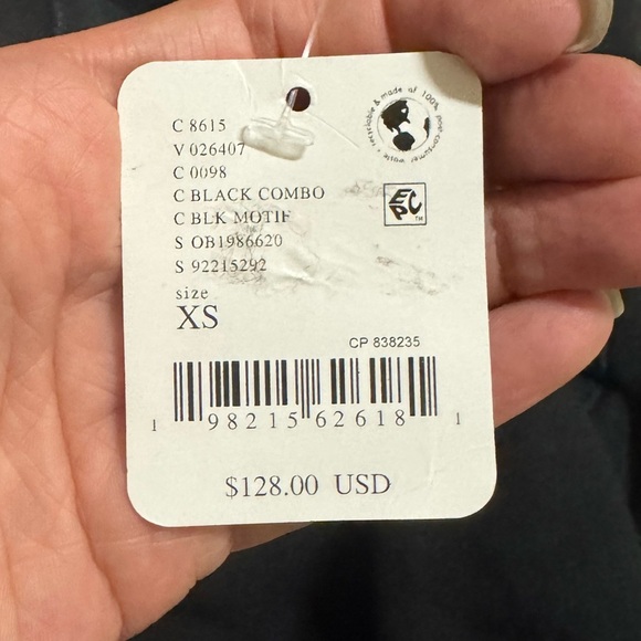 NWT FREE PEOPLE SIZE XS BLACK MOTIF HOODIE - Picture 4 of 4